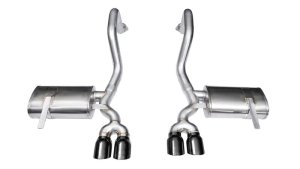 Chevrolet Corvette Performance Exhaust - Rear - CORSA Performance - Xtreme Axle-Back with Black Tips - Black - `97-`04 Chevrolet Corvette Performance Exhaust - Rear - CORSA Performance - Xtreme Axle-Back with Black Tips - Black - `97-`04